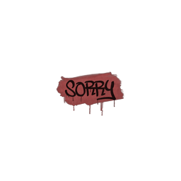 free cs2 skins Sealed Graffiti | Sorry (Blood Red)