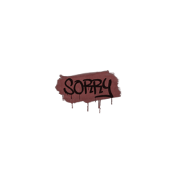 Sealed Graffiti | Sorry (Brick Red)