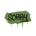 Sealed Graffiti | Sorry (Battle Green)