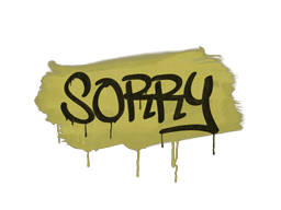 Primary image of skin Sealed Graffiti | Sorry (Tracer Yellow)