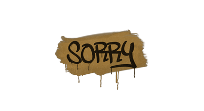 Sealed Graffiti | Sorry (Desert Amber)