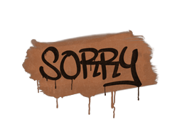 Primary image of skin Sealed Graffiti | Sorry (Tiger Orange)