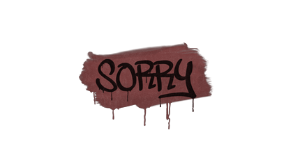 Sealed Graffiti | Sorry (Brick Red)