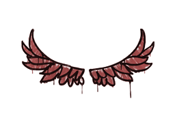 封装的涂鸦 | 翅膀 (血红)