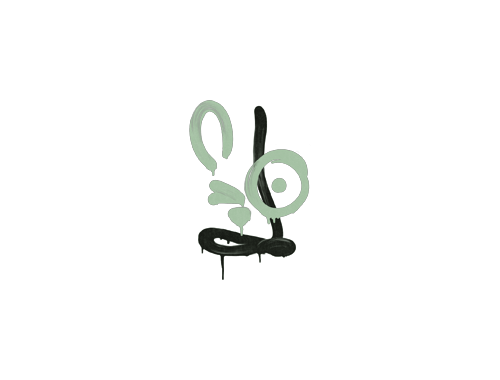 Graffiti scellé | Motif du recul de l'AUG (Vert dollar)