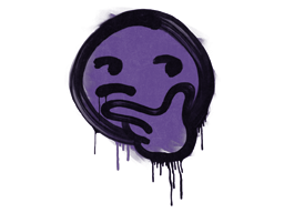 Zalakowane graffiti | Zmyślne (potworna purpura)