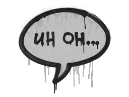 Sealed Graffiti | Uh Oh (Shark White)