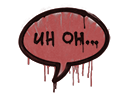Sealed Graffiti | Uh Oh (Blood Red)