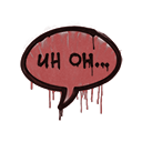 Sealed Graffiti | Uh Oh (Blood Red)