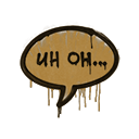 Sealed Graffiti | Uh Oh (Desert Amber)