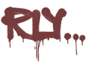 Sealed Graffiti | Rly (Brick Red)