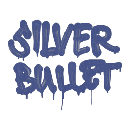 Sealed Graffiti | Silver Bullet (SWAT Blue)