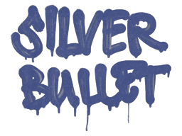 Sealed Graffiti | Silver Bullet (SWAT Blue)