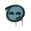 Sealed Graffiti | Smirk (Wire Blue)