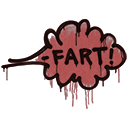 Sealed Graffiti | Fart (Blood Red)