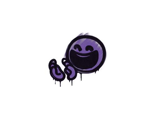 Versiegeltes Graffito | Applaus (Monsterviolett)