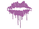 Запечатане графіті | Поцілунок (Базуко-рожевий)