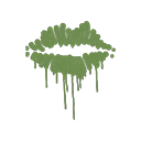 Sealed Graffiti | Kiss (Battle Green)