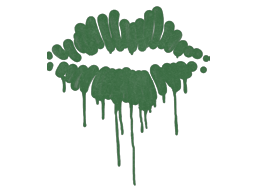 Запечатанный граффити | Поцелуйчик (Лесной зелёный)