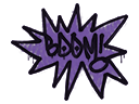 Sealed Graffiti | BOOM (Monster Purple)