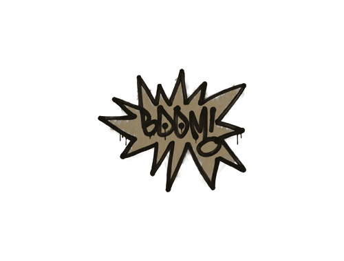Versiegeltes Graffito | BUMM (Staubbraun)