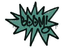 Primary image of skin Sealed Graffiti | BOOM (Frog Green)