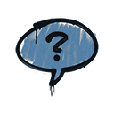 Sealed Graffiti | Question Mark (Monarch Blue)
