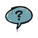 Sealed Graffiti | Question Mark (Wire Blue)