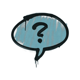 Sealed Graffiti | Question Mark (Wire Blue)