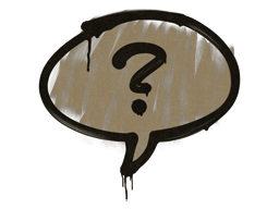 Sealed Graffiti | Question Mark (Dust Brown)