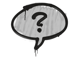 Sealed Graffiti | Question Mark (Shark White)