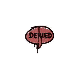 Sealed Graffiti | Denied (Blood Red)