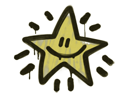 개봉 안 한 그래피티 | Shining Star (선명한 노란색)