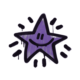 Sealed Graffiti | Shining Star (Monster Purple)