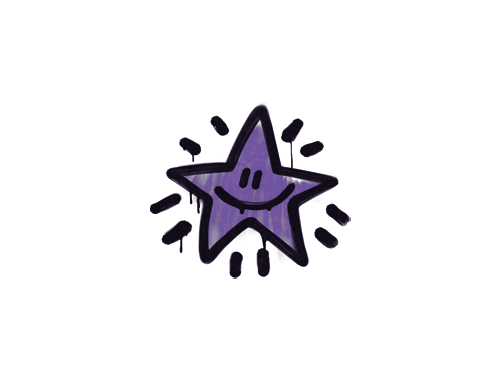Sealed Graffiti | Shining Star (Monster Purple)