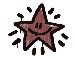 Sealed Graffiti | Shining Star (Brick Red)