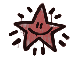 Sealed Graffiti | Shining Star (Blood Red)