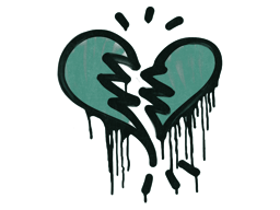 Sealed Graffiti | Broken Heart (Frog Green)