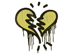 Запечатанный граффити | Разбитое сердце (Дорожный желтый)