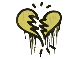 Default of skin Sealed Graffiti | Broken Heart (Tracer Yellow)