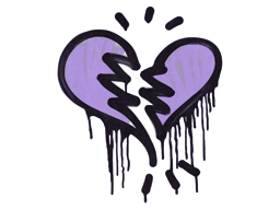 Primary image of skin Sealed Graffiti | Broken Heart (Violent Violet)