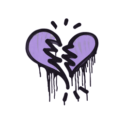 Sealed Graffiti | Broken Heart (Violent Violet)