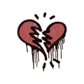 Sealed Graffiti | Broken Heart (Blood Red)