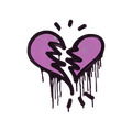 Sealed Graffiti | Broken Heart (Bazooka Pink)