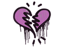 Sealed Graffiti | Broken Heart (Bazooka Pink)