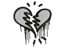 Sealed Graffiti | Broken Heart (Shark White)