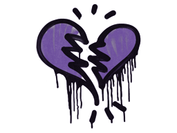 Sealed Graffiti | Broken Heart (Monster Purple)