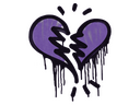 Sealed Graffiti | Broken Heart (Monster Purple)