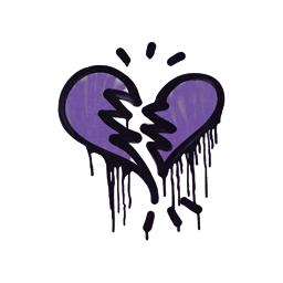 Sealed Graffiti | Broken Heart (Monster Purple)