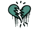 Sealed Graffiti | Broken Heart (Frog Green)